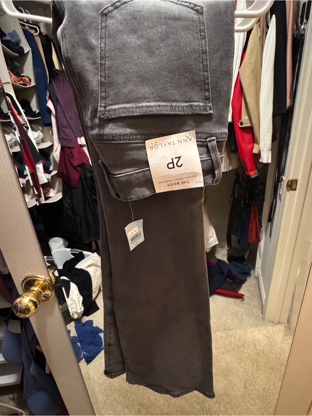 Ann Taylor Woman’s Dark Gray Relaxed Jeans